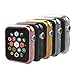 Anjoo [5-Pack] Case compatible with Apple Watch 38mm, Slim TPU All-around Protective Clear Cover Case Peplacement for iWatch 38mm Series 2 / Series 3 - Rose Gold, Gold, Silver, Transparent, Black