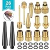 Ventieladapterset 26pcs, Schrader/Presta/Dunlop/Woods Fietsventieladapter (AV DV SV), Ventiel Fietspomp Adapter met…