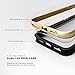 Zizo Shock Series Compatible with iPhone 8 Plus case Military Grade Drop Tested with Tempered Glass Screen Protector iPhone 7 Plus case Gold