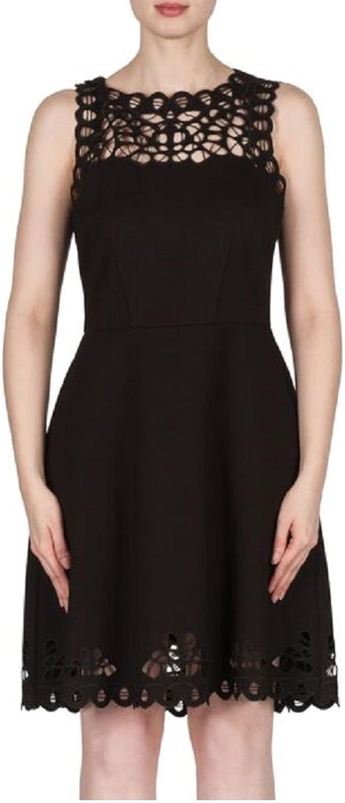 laser cut lace dress