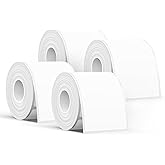 SUPVAN T50M Series Label Maker Tape, 4 Rolls 1.96'' × 3.14'' (50mm × 80mm) 100 Labels/Roll Genuine Laminated Thermal Label Tape, Waterproof Oilproof Highly Adhesive Auto Detect Labels, Black on White
