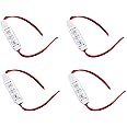 Acxico 4Pcs Low-Profile Inline Controller Dimmer Switch for Single Color LED Strip Light