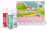 TREAT Balmland Jumbo Organic Lip Balm, Eye Balm & Moisture Stick TRIO (3 X 0.50 OZ)