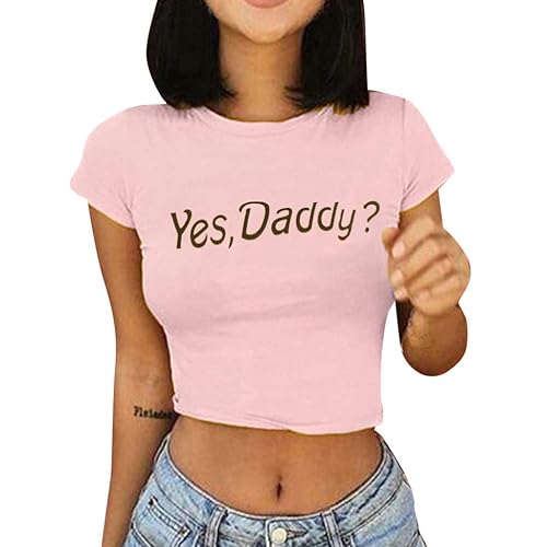 Jaminy Bluse Damen Kurzarm Oberteil Damen Top Sommer Shirt Rundhals Kurzarm Ladies Sommer Shirt Tee S-XL