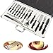 YaeKoo 18PCS Culinary Fruit Vegetable Carving Tool Set Kitchen Food Cake Carving Peeling Tool Kit with Portable Carrying Case