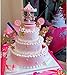 Carousel Happy Birthday Cake Bunting Topper Cake Topper Garland, Birthday Party Cake Decorations Plastic Merry-Go-Round Horse Christmas Birthday Gift Carousel Music Box, (Pink)