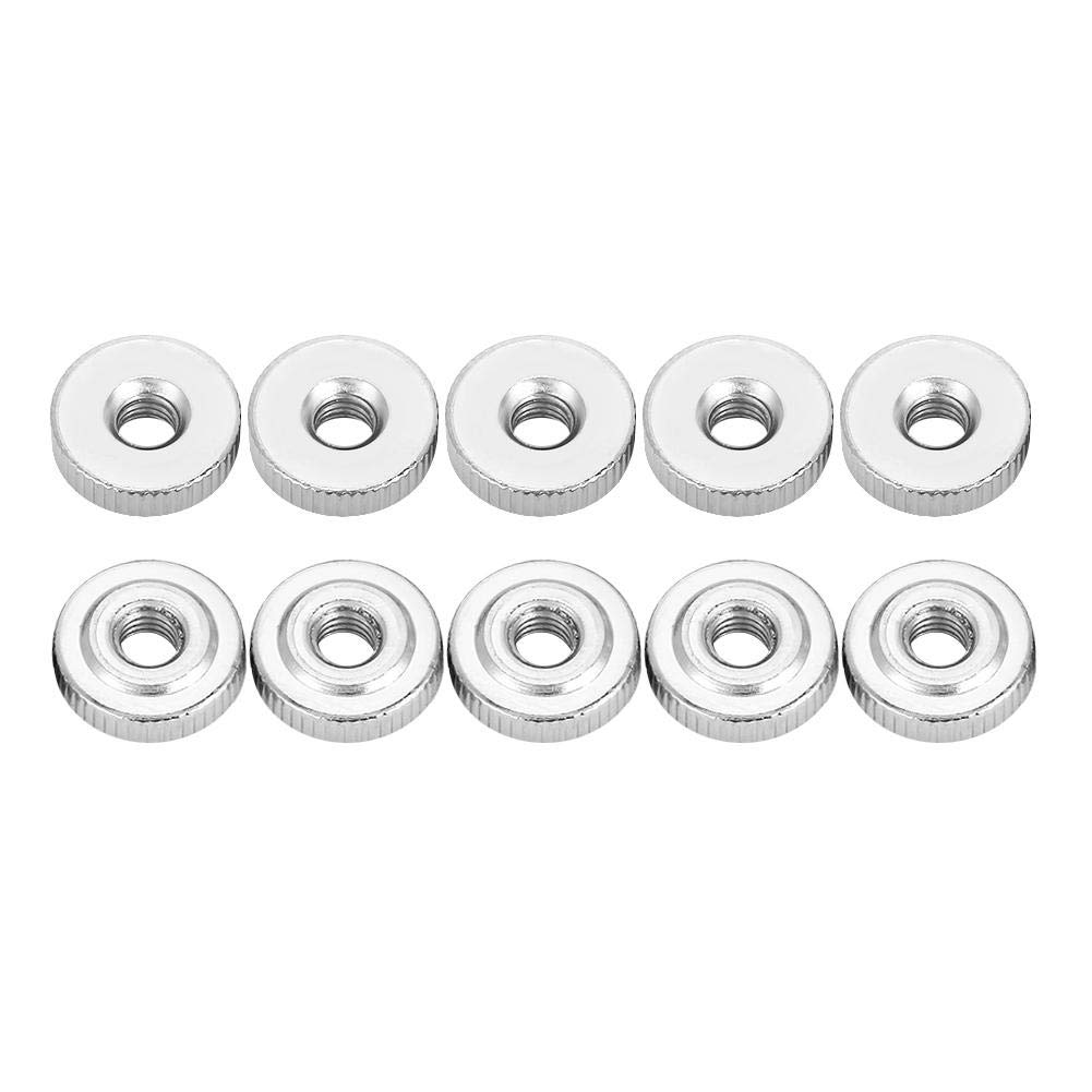 May Gifts 10Pcs Nurled Thumb Nuts - GB807 M3 M4 M5 M6 M8 M10 Handle Nut Knurled Thumb Nuts(M3 10pcs)