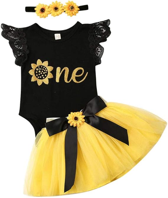 1st birthday sunflower outfit