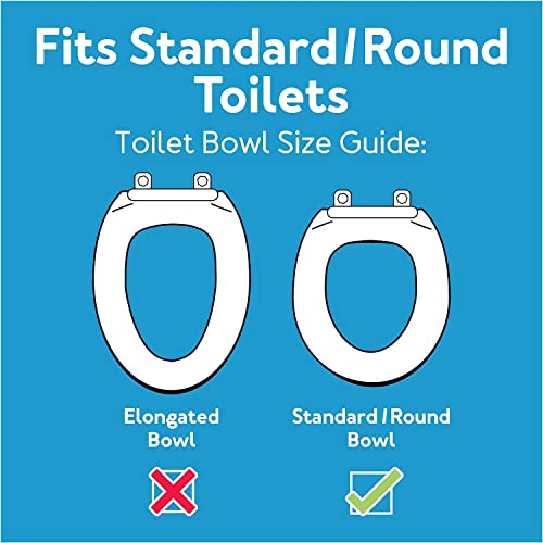 Carex 3.5 Inch Raised Toilet Seat with Arms For Round Toilets