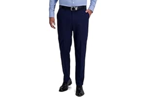 Haggar Mens Smart Wash with Repreve Classic Fit Flat Front Suit Separates Pant