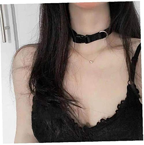 Collare-Regolabile-Collana-Tela-Punk-Clavicola-Nero-Freddo-del-Collo-Gioielli-Regali-per-La-Collana-Sexy-delle-Donne-degli-Uomini
