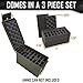 MY CASE BUILDER 24 Pistol Magazine Foam Insert | Ammunition Mag Storage for .50 Caliber Ammo Cans - 3 Piece Set Pre-Cut Military Grade Polyethylene Foam (Ammo Can Not Included)