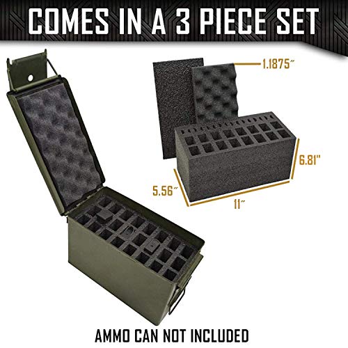 MY CASE BUILDER 24 Pistol Magazine Foam Insert Ammunition Mag Storage
