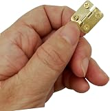 JZK Gold Mini Hinges 1.8 x 1.6 cm Drawer Jewelry Box DIY 10 pcs view 6