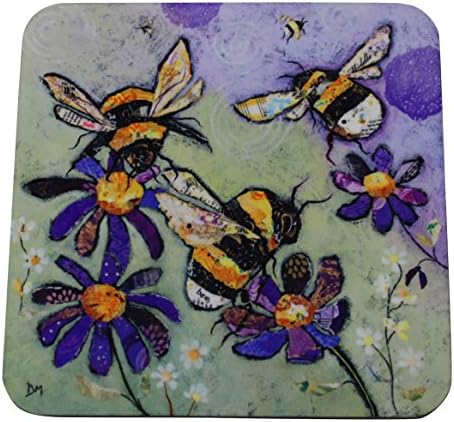 Dawn Maciocia 'Humble Bumble' Bees & Flower Coaster Table Mat