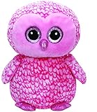 Ty Beanie Boos Pinky - Pink Owl Large