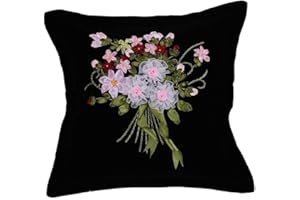 Xacsuwiql Handmade Ribbon Embroidery Kit Beautiful Silk Ribbon Arts Craft Lovers And Unique Home Decoration Ideas Emboridered