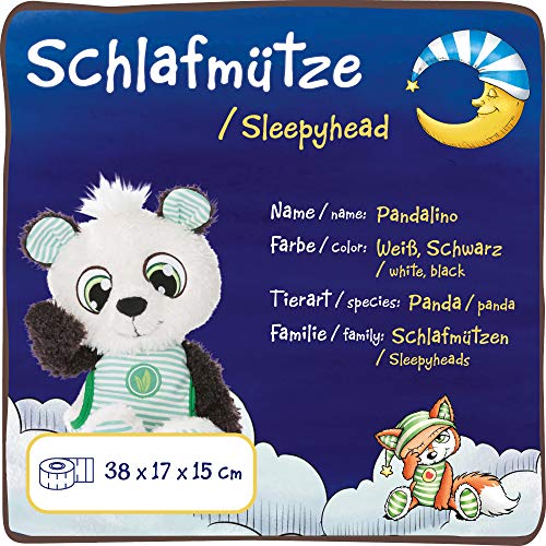 NICI Schlafmützen Pandalino, Mint-weißem Pyjama, Kuscheltier 38 cm – Bild 4