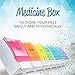 Keenhealth Pill Organizer 7 Day - Weekly 1-Row Medicine Box - Colored Lids with Durable Silk Print - Pill Sorter for Small and Large Pills - 7 Pill Boxes for Supplements and Medication