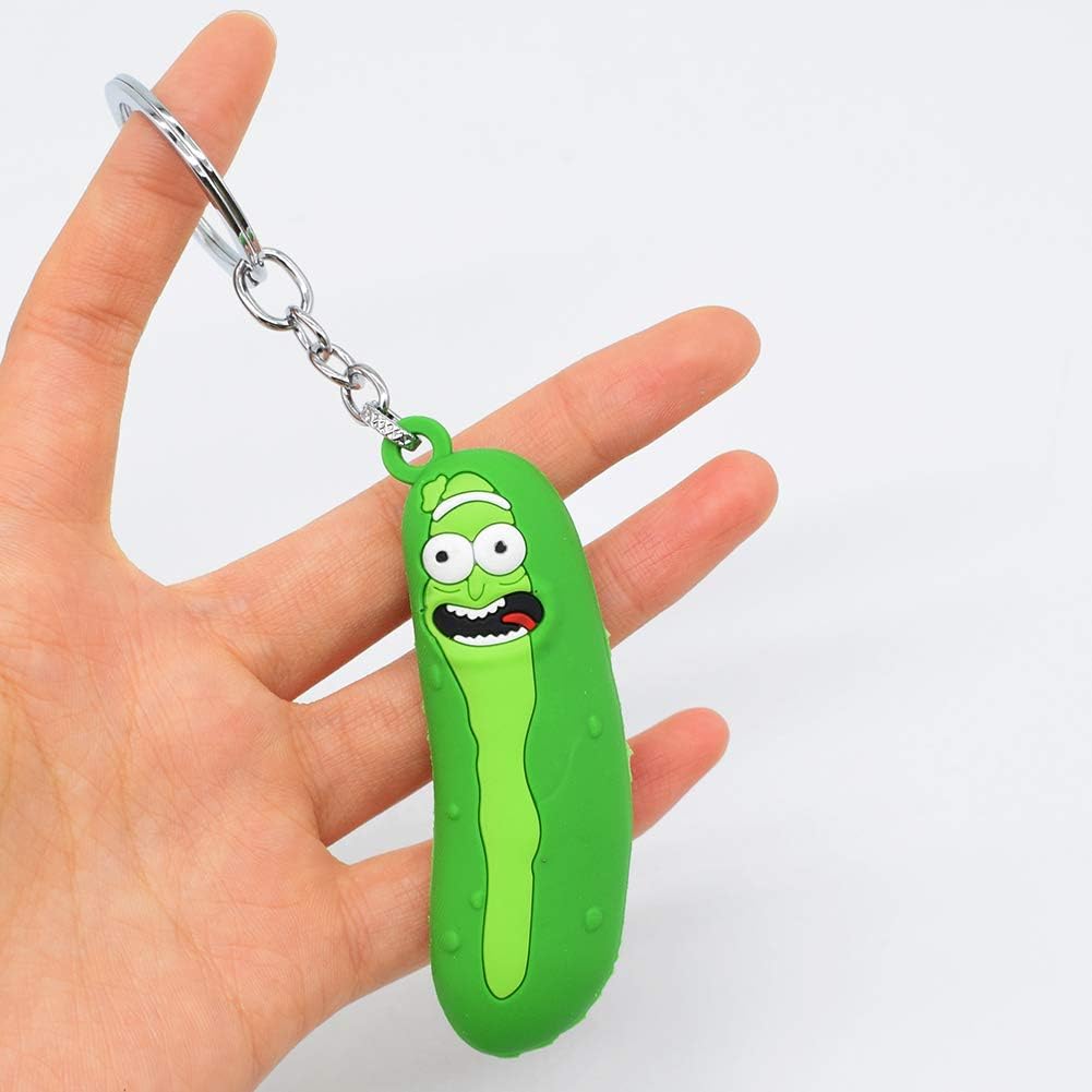 Tumtanm Keychain, Picaru Anime toy Keyring for Adults (Green), 3*2*8.5 cm (pendant) and 3.2*6 cm (chain) - Image 5