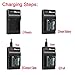 OAproda BLH-1 Rapid Micro USB Battery Charger for Olympus BLH1 Li-ion Battery and EM1 MARK II Digital Camera (Micro USB Input Charger, Versatile Charging Option)