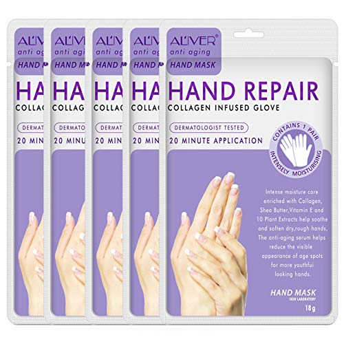 Hand Mask, Hand Peel Mask 5 Pack, Moisturizing Gloves, Hand Treatment