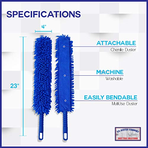 U S Duster Company Chenille Extension Duster Aluminum Extension