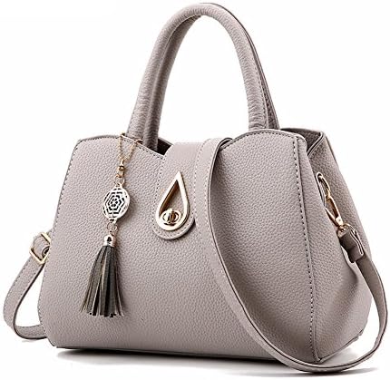 HeyKiss Lady Fashion Sports Delicate Tassel Popular Handbag(Light Grey)