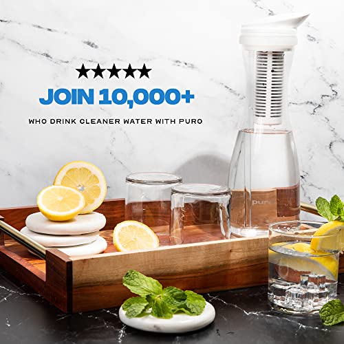 Puro Glass Water Filter Pitcher Clean Water in Seconds Filters 211