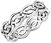 CloseoutWarehouse Sterling Silver Wicca Weave Celtic Ring (Sizes 3-15)