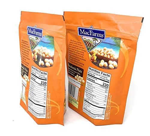 MacFarms Dry Roasted Macadamia Nuts With Sea Salt Fresh From Hawaii 24 Ounce (Dry Roasted with Sea Salt, 24 Ounce (Pack of 2))