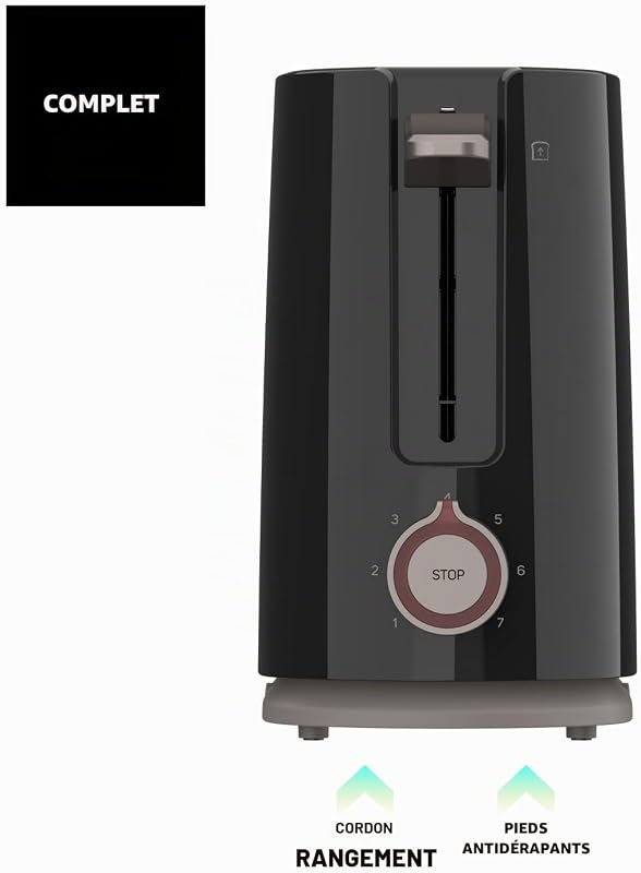 - Grille-Pain Mytoast Nero 1000W | 7 Niveaux de Brunissage | Fente 26x3,8 cm | Auto-centrage | Ramasse-miettes | Élévation Supplémentaire | Range-câble | Pieds Antidérapants — photo 8 sur 8