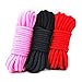 Yamde 3Pcs BDSM Bondage Restraint Soft Silk Rope 32-Foot 10m Long Soft Cotton Rope