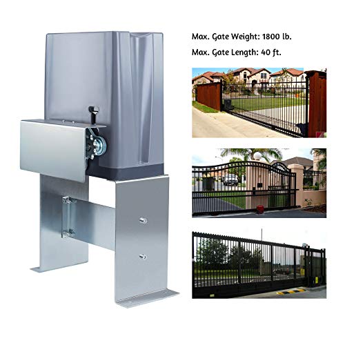 COZ 1800 lb Automatic Sliding Gate Opener with 2 Remote Controls