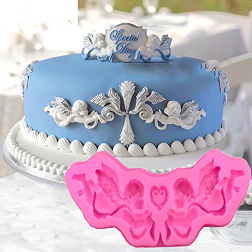 Buy Joyglobal Silicone Angel Fondant Clay Marzipan Resin Gumpaste