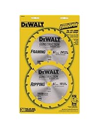 DeWalt accesorios dw9158 6.5-inch 16 24-tpi construcción Taladro Hoja de sierra