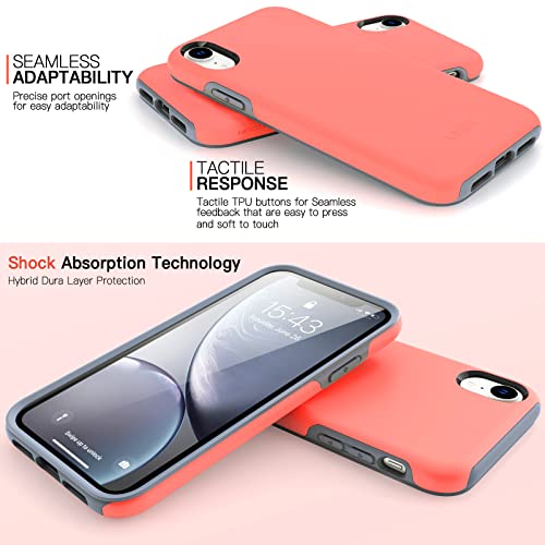 TEAM LUXURY Designed for iPhone XR Case, [Ultra Impact Resist