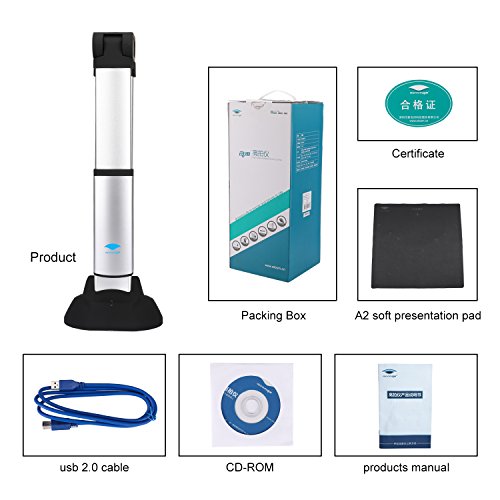 image for Eloam Document Camera with HD CMOS Sensor and OCR Function Time Shooti