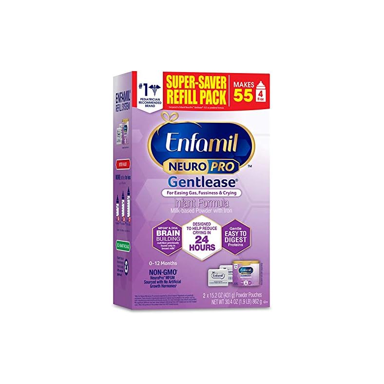 Enfamil NeuroPro Gentlease Baby Formula, Brain and Immune Support with DHA, Clinically Proven to Reduce Fussiness…