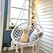 Techcell Hanging Chair for Bedroom, Hanging Hammock Chair Macrame Swing, Ideal for Indoor, Outdoor, Home, Bedroom, Patio, Deck, Yard, Garden