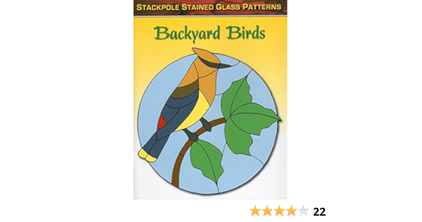 Amazon Com Backyard Birds Stained Glass Patterns Allison Sandy Books