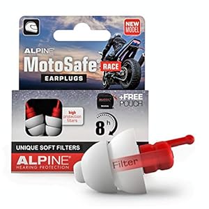 Alpine MotoSafe Race Motor oordoppen voor Racing – Voorkomt gehoorbeschadiging van windruis bij motorrijden – Verkeer…