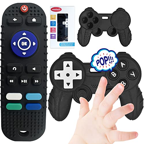 BIGSPINACH Teething Video Game Control Toy Teether Remote Control for