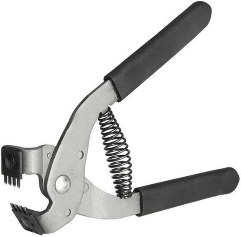 Starall 4mm Pitch 2/4 Prong Leather Craft Hole Punches Stitching Lacing Perforate Sew Tools Heavy Duty Revolving Belt Hole Puncher Pliers (4 Prong)