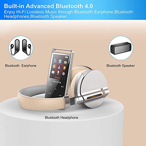 MP3 Music Player with Bluetooth 4.0,Multifuncion Digital Audo Player with Pedometer