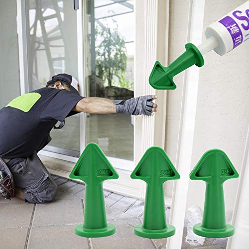 5 in 1 Caulking Tool Kit with 4 Silicone Caulk Finishing Tool Set