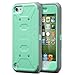 ULAK iPod Touch 6th Generation case with Screen Protector, Knox Armor Shockproof Belt Clip Holster Fullbody Protective Case Bumper Hard Cover for Apple iPod Touch 5/6th/7th Generation, Green