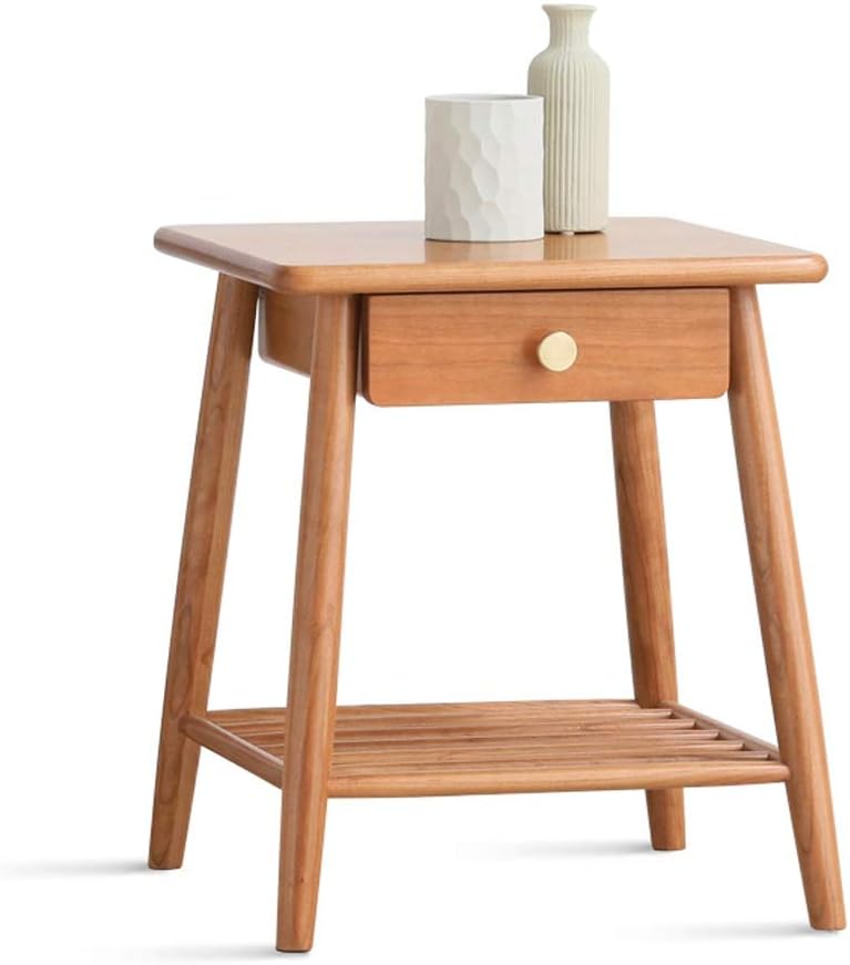 WMKEDY BedsideTable , Sencilla mesita de noche, de madera maciza Sofá
