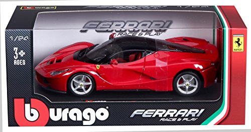 Bburago 1:24 Scale Ferrari Race and Play LaFerrari Diecast Vehicle (Colors May Vary)