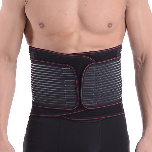 Men's Waist Trainer Belt Elastic Control Enhancer Compression Belly Slimmer Fat Burning Band Size 2XL